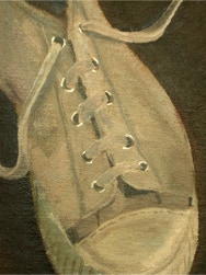 Pumps, oil painting 40 x 49 cm (detail)