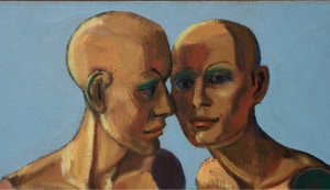 Two Girls Together Whispering