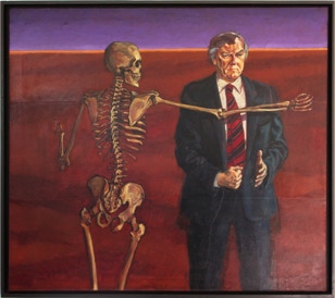 'Father's Time', oil painting by Paul Critchley