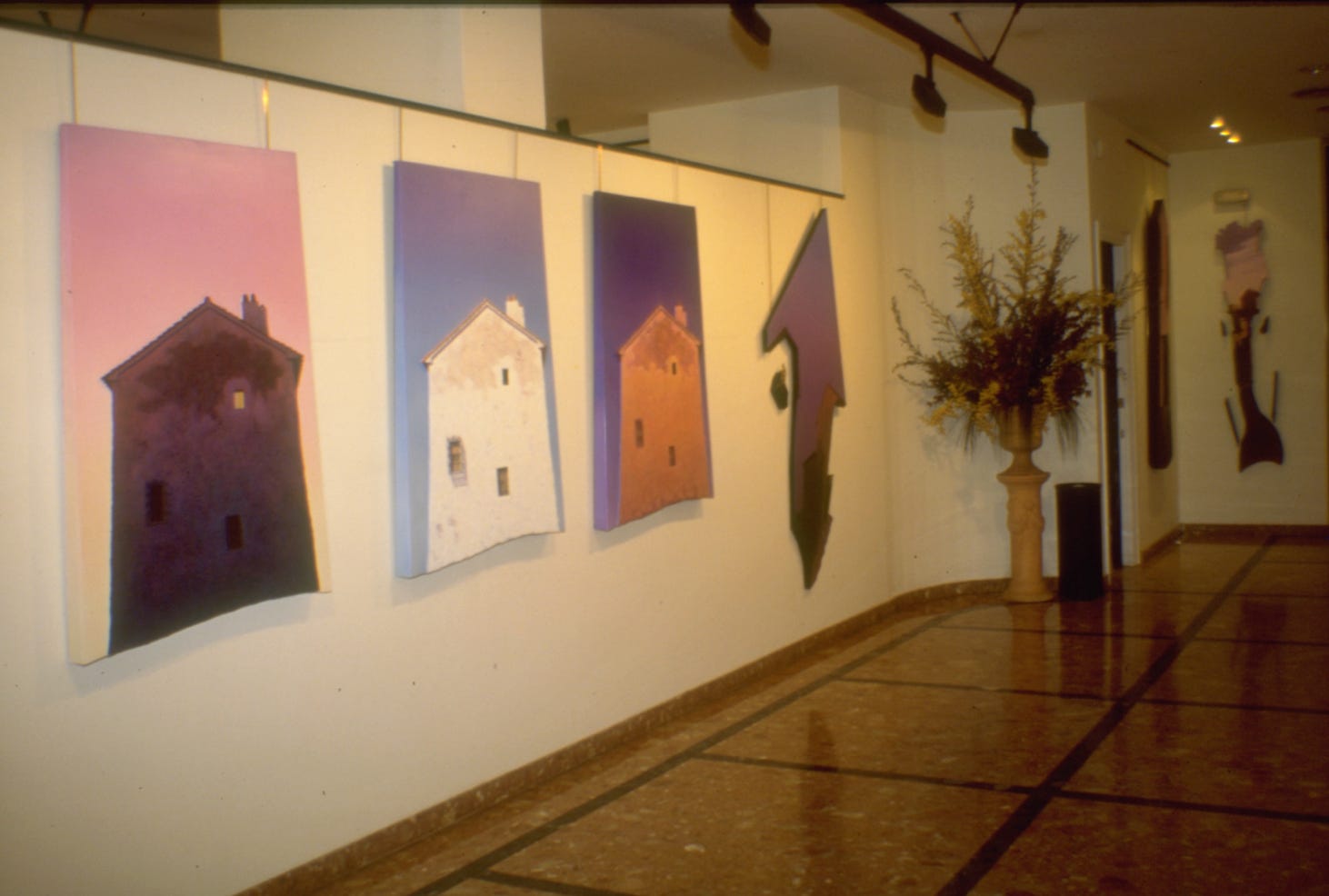 view of Paul Critchley's paintings in Galerias del Este