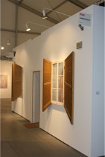 2nd view of stand with installation 'A Sense of Place' by Paul Critchley