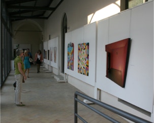 view of the painting in the exhibition
