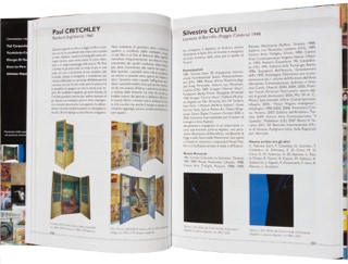 Pages of "Percosi d'Arte in Italia with illustrations of triptych paintings by Paul Critchley and text by Prof. Giorgio di Genova