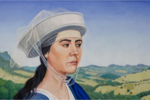 Saints Marta & Magdalena, detail - Martha