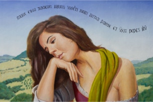 Saints Marta & Magdalena - detail Magdalena