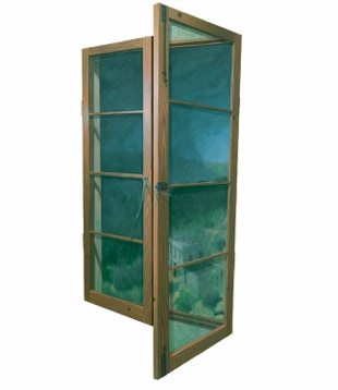 Triptych painting by Paul Critchley 'Towards The End Of Summer', closed