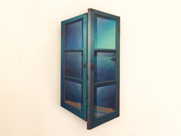 Paul Critchley at SCOPE Miami 2018 Reclusive Island, closed