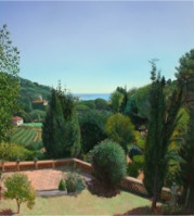 Detail of the painting 'Can Lado' by Paul Critchley