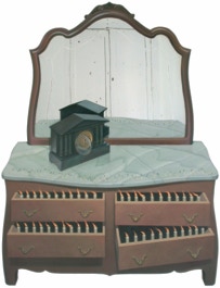 Shaped painting 'The Time Has Come' by Paul Critchley