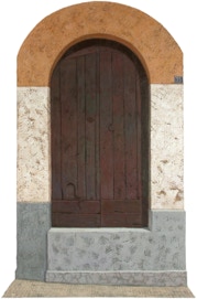 Shaped painting by Paul Critchleu