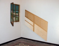 Raking Light, painting in two parts by Paul Critchley