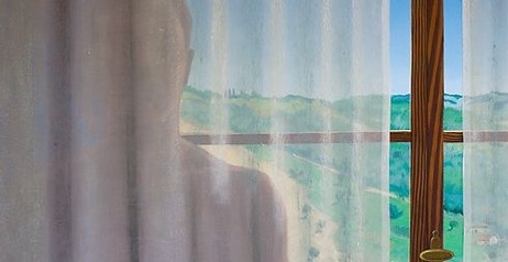 Detail of 'The Painting Behind The Curtain' painting by Paul Critchley