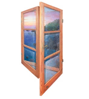 Triptych 'Black Rocks' by Paul Critchley