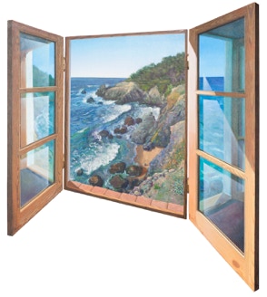 Triptych 'Black Rocks' by Paul Critchley