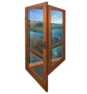 Triptych painting ' Blissful Solitude' by Paul Critchley