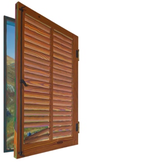 Life Like Time, Time Like Life Flutters By Diptych, oil on canvas on hardboard ~ 100 x 59 cm (closed)  Wi