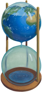 'Non pensare per chi il tempo si scioglie;si scioglie per tutti' oil painting by Paul Critchley