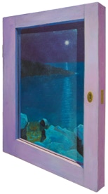 Diptych 'The moon: the sun of the night' by Paul Critchley