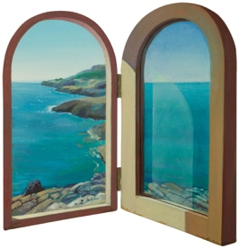 Diptych 'Simplicity: the antidote to a hectic life' by Paul Critchley