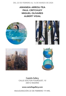 Flyer for Exhibition 'Encuentros inesperados' by Castella Gallery at Galería Nueva