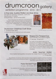 Drumcroon gallery programme schedule  for Spring 2011