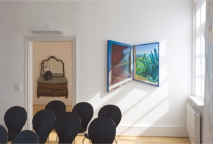 view of additional paintings in the exhibition