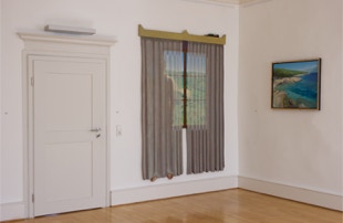 view of the 'bedroom' in the installation 'A Sense Of Place'