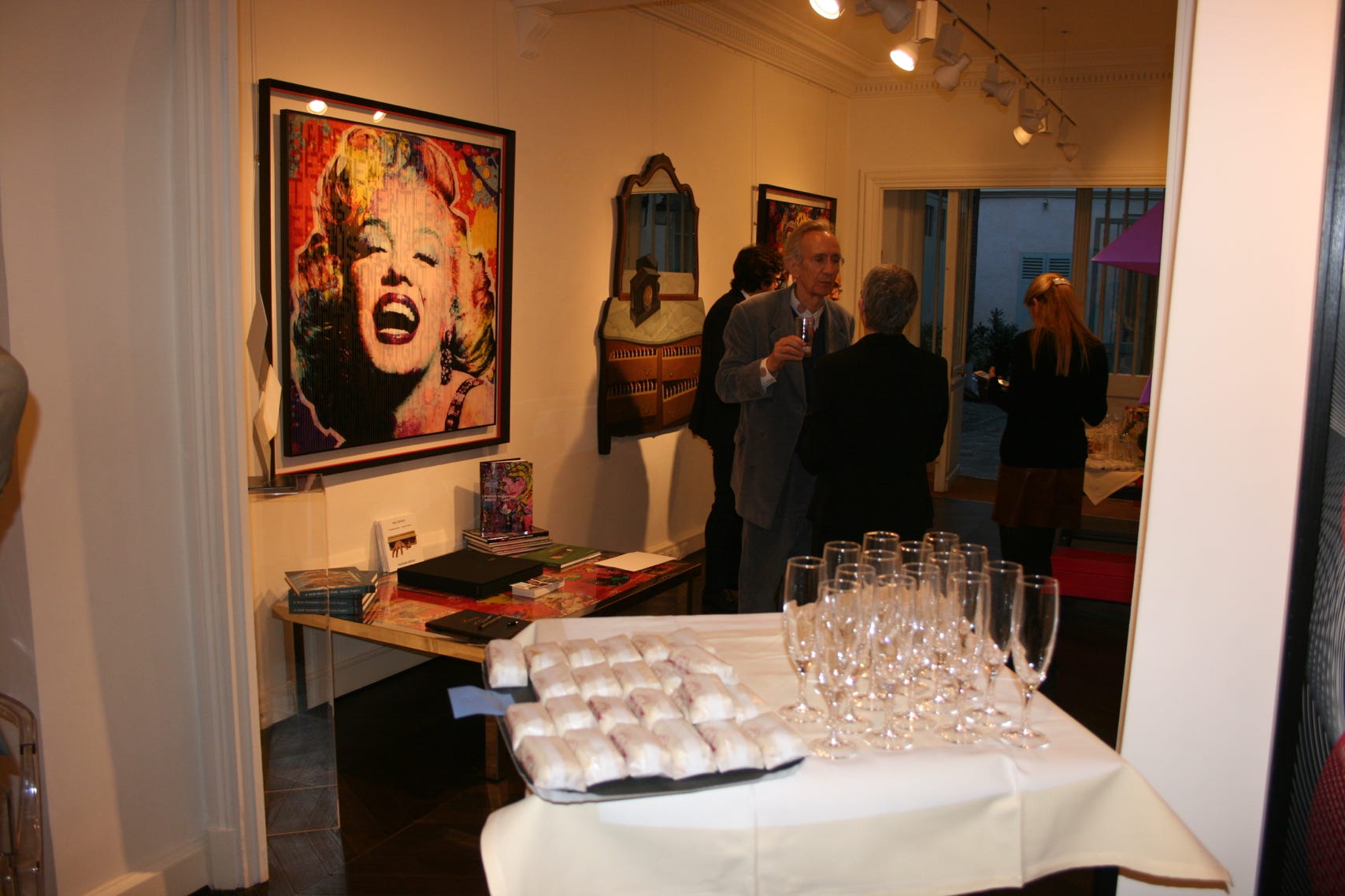 Gallery view at the opening of the International Optical Art Show Bel Air Gallery, Paris
