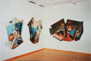 Paintings in the exhibition : Berlin Bar, Portrait of a Single Man, Stray Dog