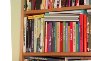 The Music Room Installation, detail of the painted safe, closed 