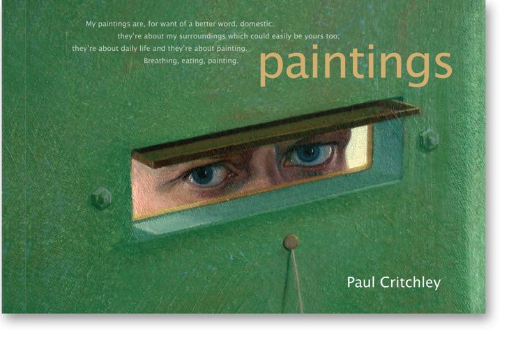 Front cover of a monograph 'Paintings' of art by Paul Critchley