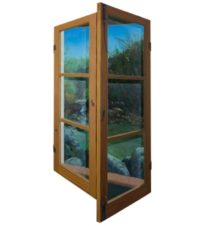 Triptych by Paul Critchley : Rock Pool `170 x 76 cm closed, 170 x 156 cm open